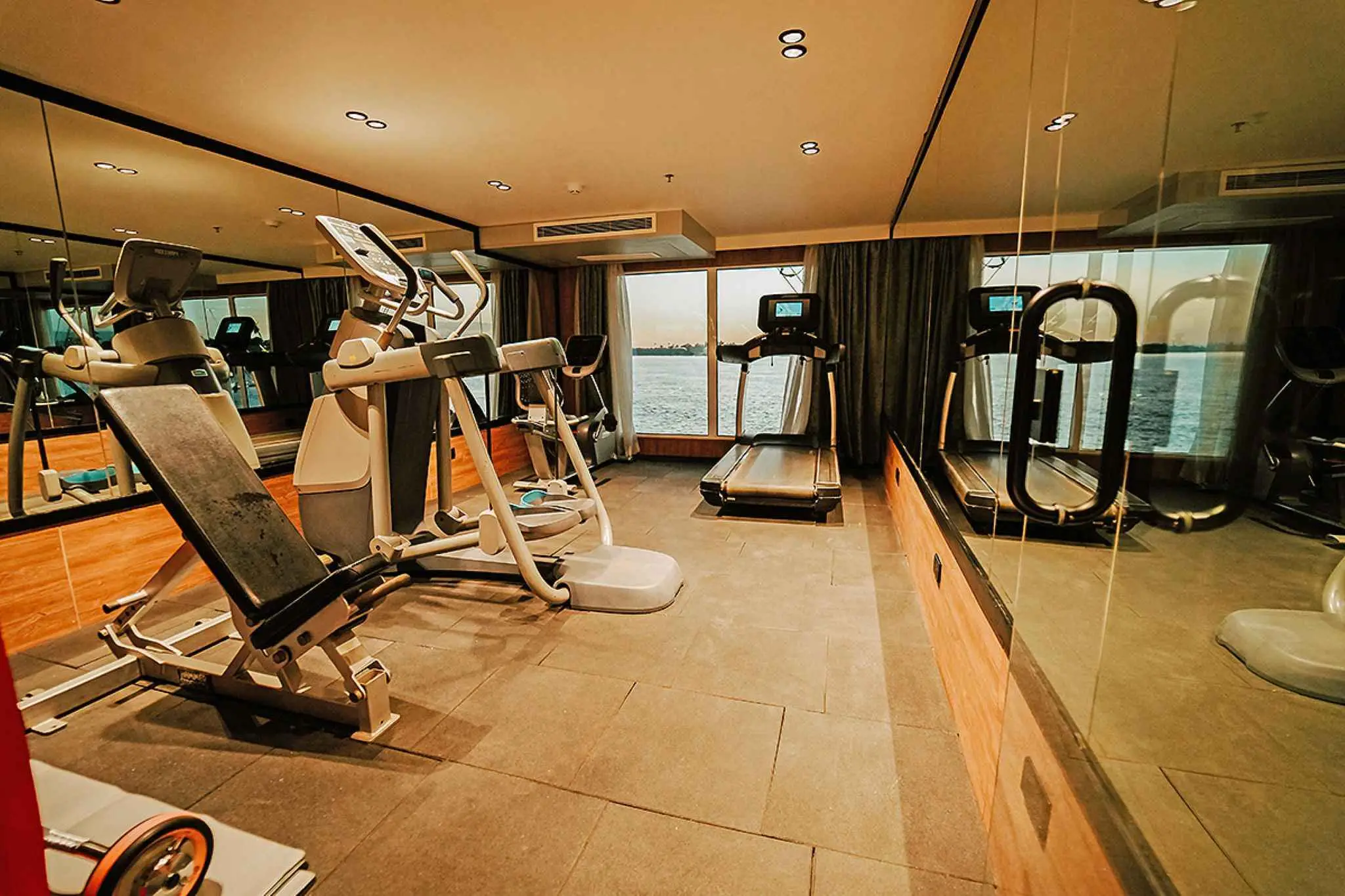Gym aboard the MS Miriam Nile Cruise Nile cruise
